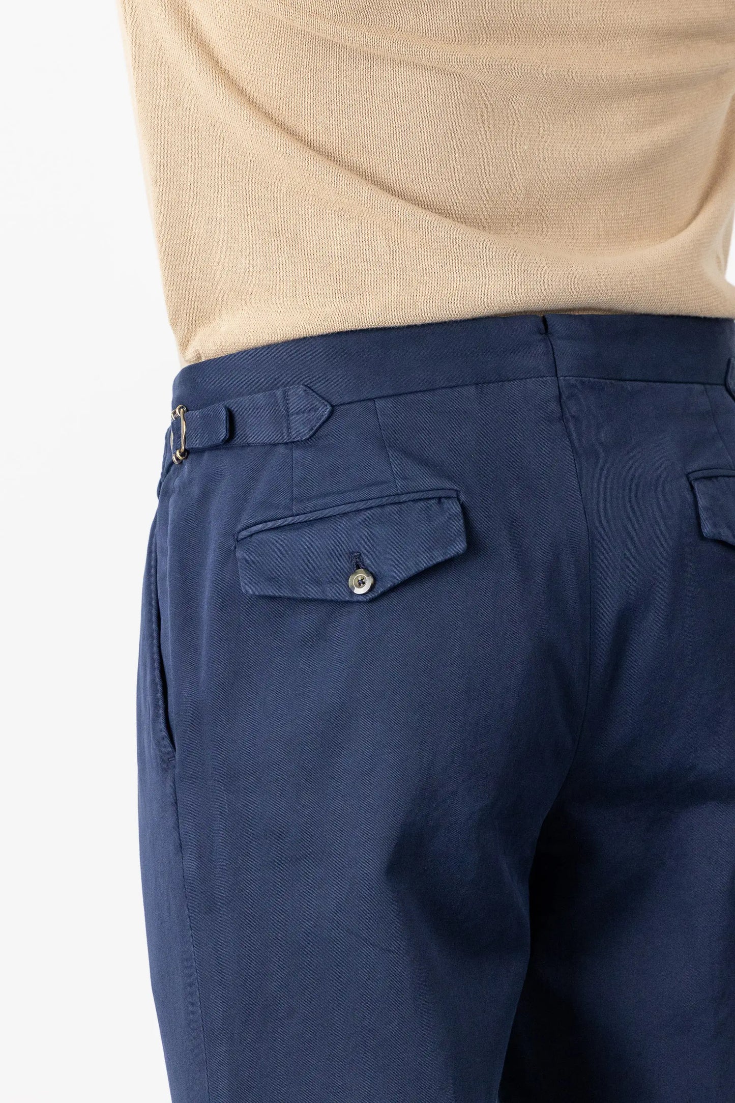 Pantaloni chino in cotone blue autunno inverno