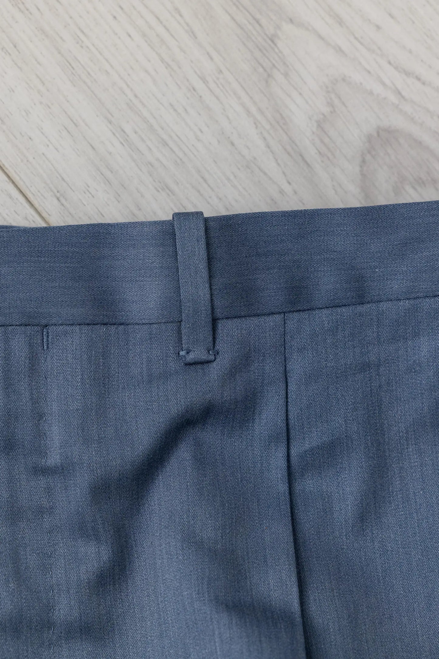 Pantaloni in cotone azzurro quattro stagioni