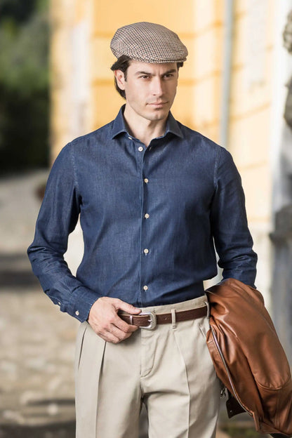 Blue Denim Shirt 100% Cotton Four Seasons