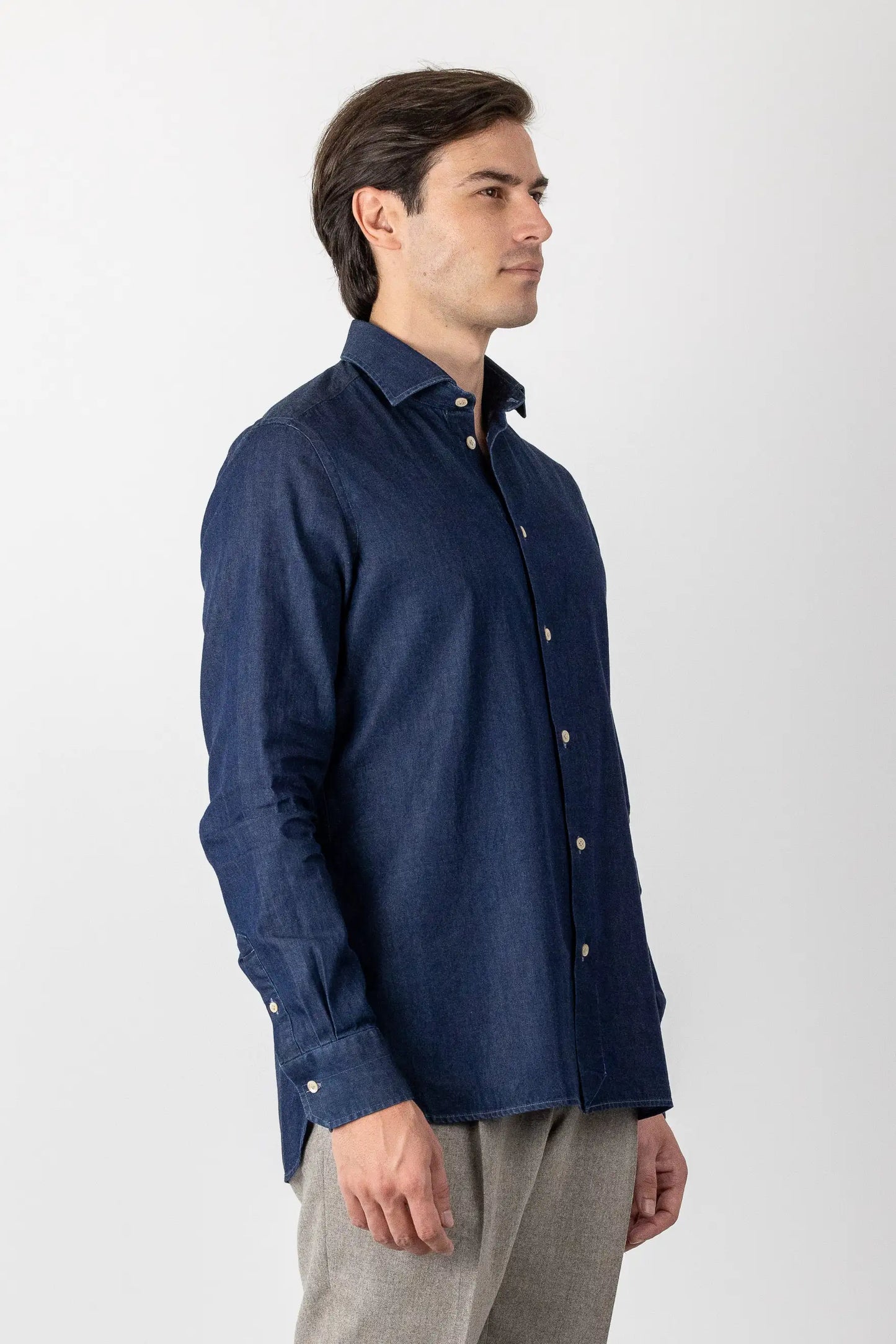 Blue Denim Shirt 100% Cotton Four Seasons