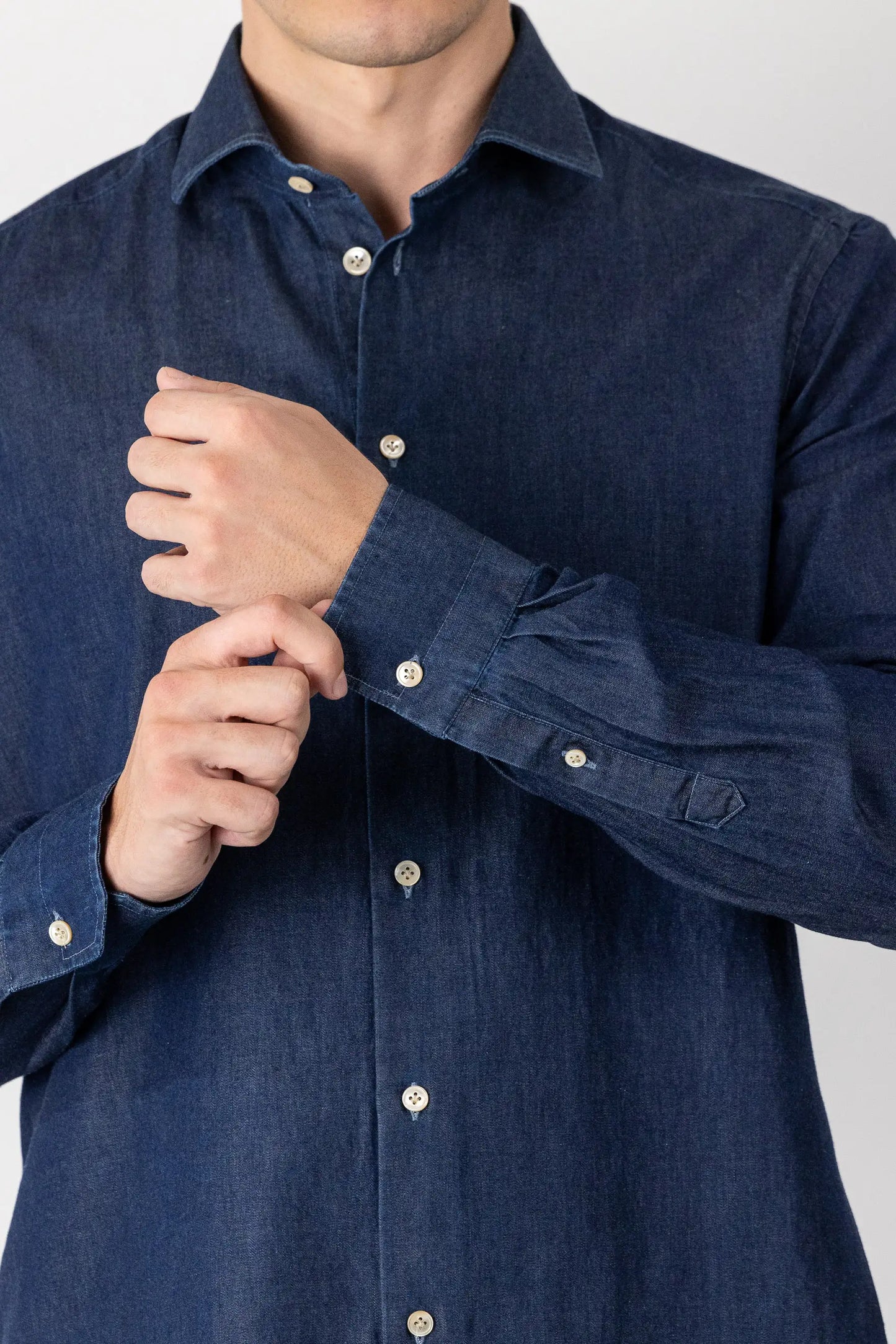 Blue Denim Shirt 100% Cotton Four Seasons