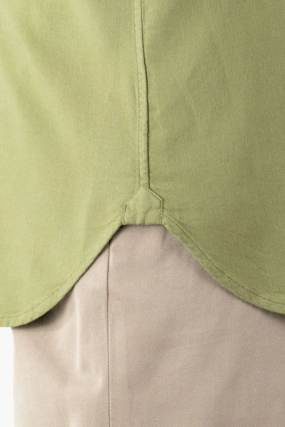 Green Cotton and Viscose Shirt for Autumn/Winter