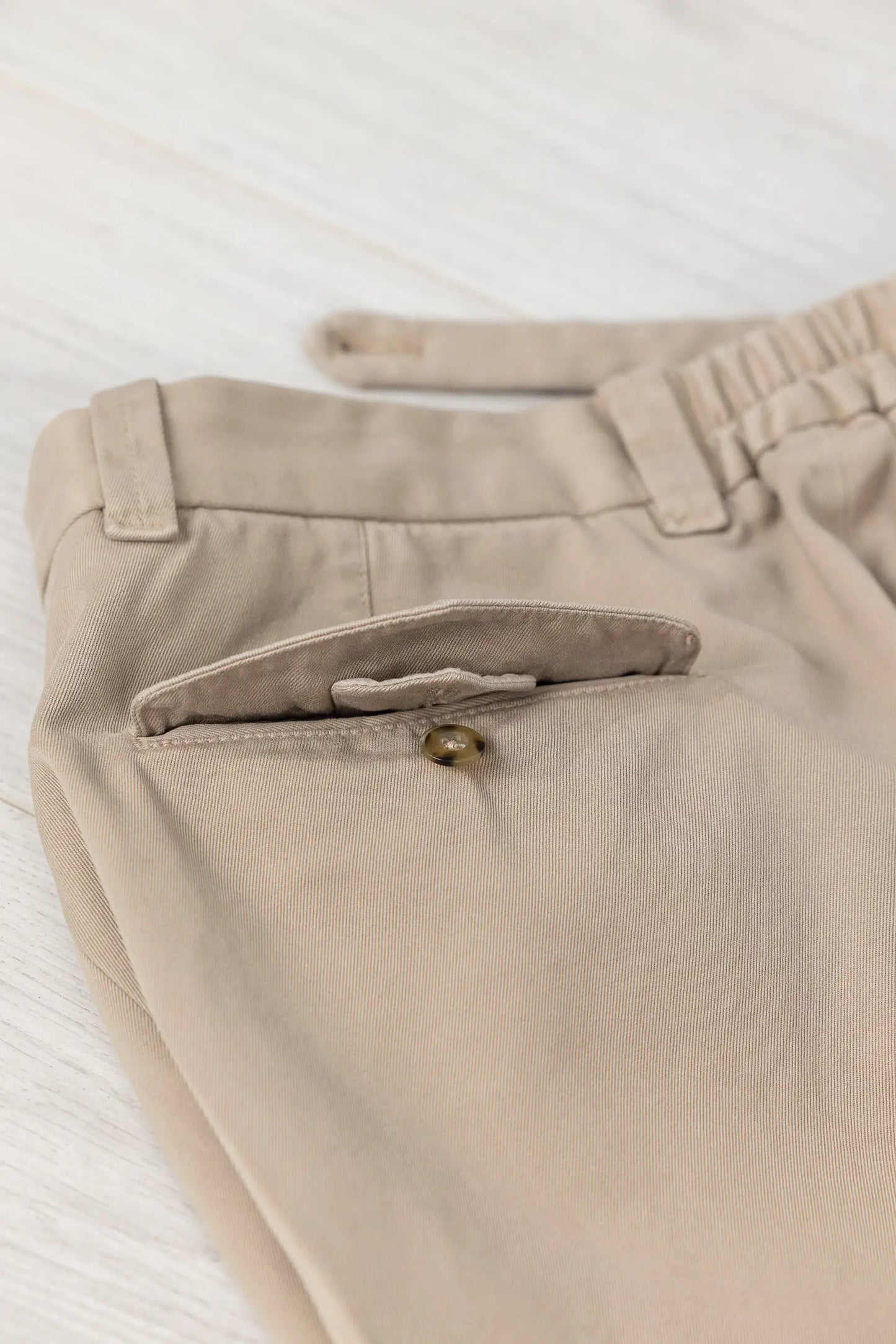 Pantalon en coton beige automne hiver