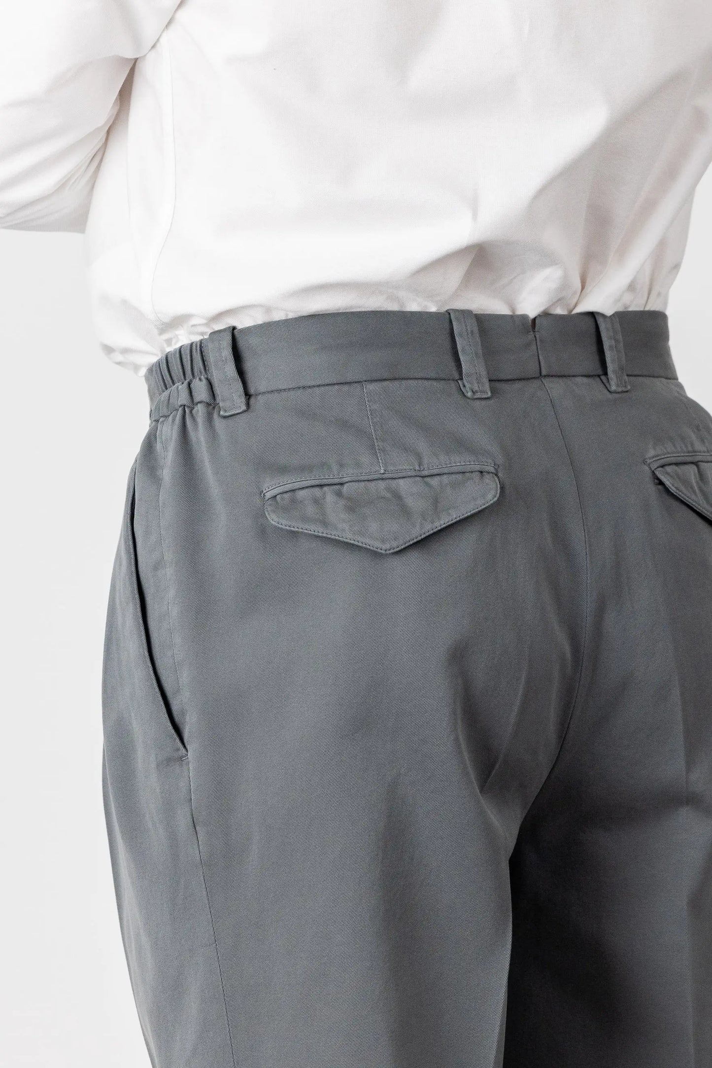 Pantaloni chino in cotone grigio autunno inverno