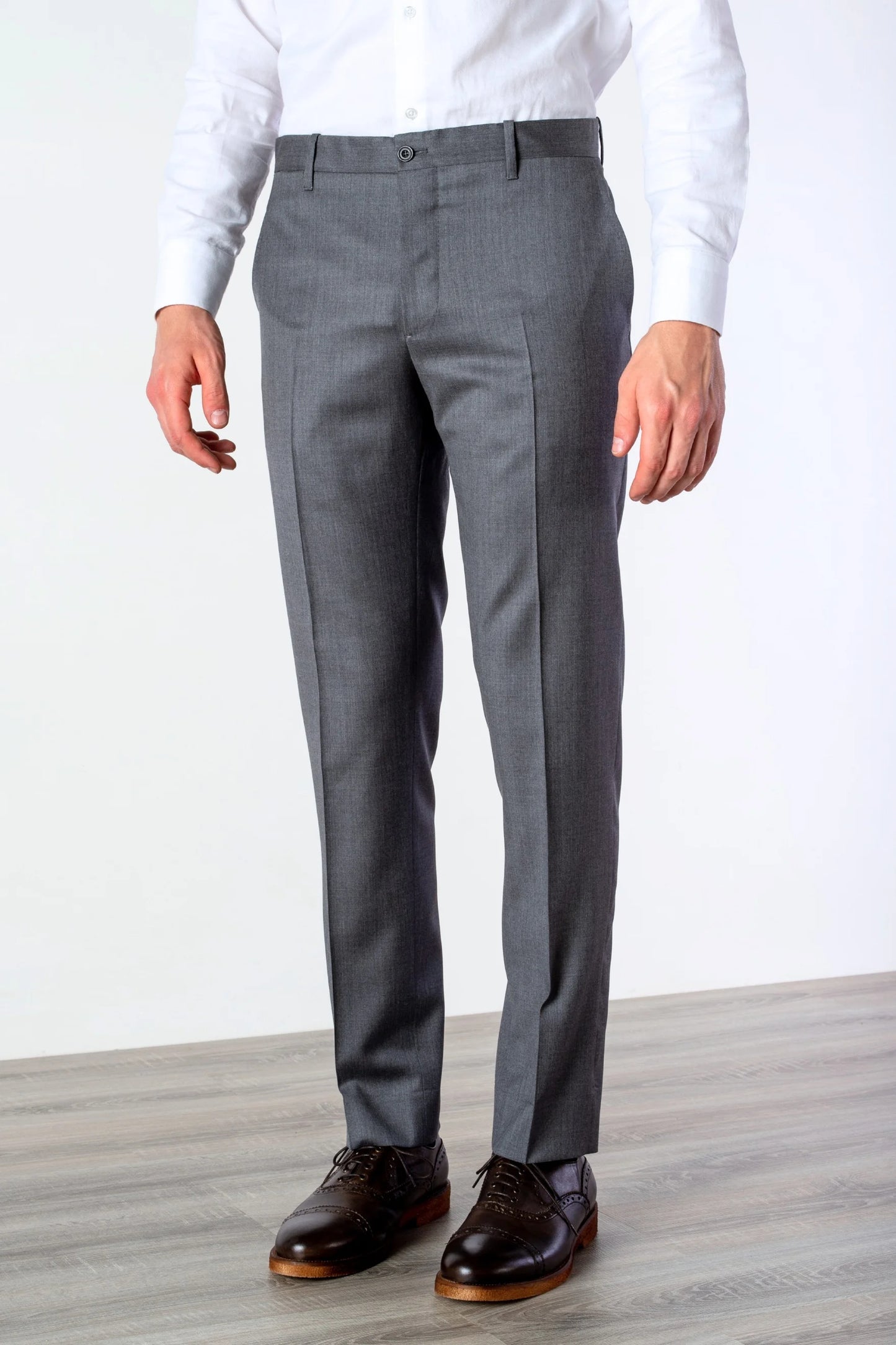 Four seasons gray wool trousers