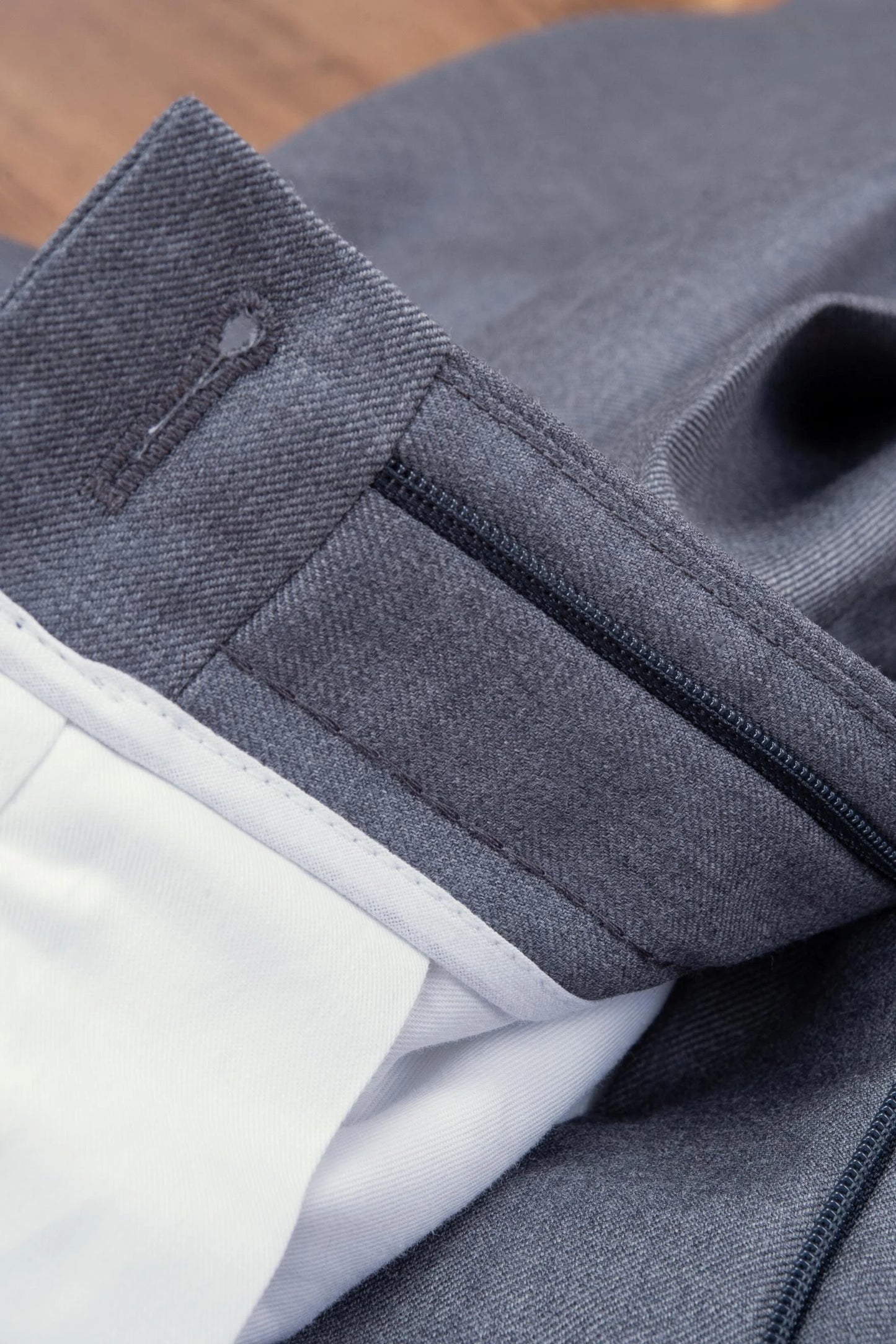 Four seasons gray wool trousers